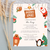 Kerstman, een bericht van het hobbelteken poster