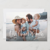 Kerstman, één foto leuk feestdagenkaart (Voorkant)