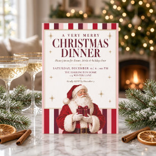 Kerstman Een heel vrolijk kerstdiner Kaart