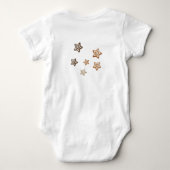 Kerstman Eén stuk voor baby's Romper (Achterkant)