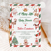 Kerstman Een vrolijk klein Baby shower Kaart