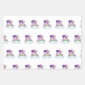 Kerstman Eenhoorn Inpakpapier Vel (Voorkant 2)