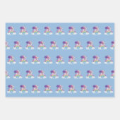 Kerstman Eenhoorn Inpakpapier Vel (Voorkant 3)