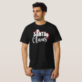 kerstman | Eenvoudige trendy stijlvolle minimalist T-shirt (Voorkant volledig)