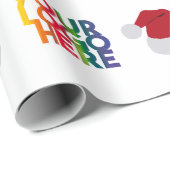 Kerstman, eenvoudige zakelijke Logo — kerstman Cadeaupapier (Rol Hoek)