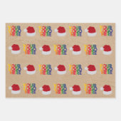 Kerstman, eenvoudige zakenman, Santa Hat Kraft Inpakpapier Vel (Voorkant 3)