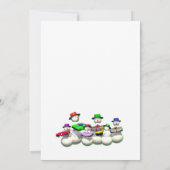 Kerstman eerste stop kinderkerstfeest kaart (Achterkant)