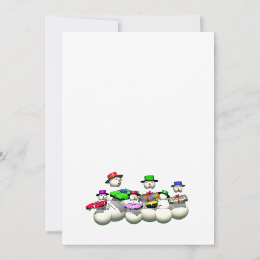 Kerstman eerste stop kinderkerstfeest kaart (Achterkant)