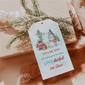 Kerstman Eerste Verjaardag Cadeaulabel