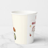 Kerstman Eerste Verjaardag Papieren beker (Rechts)