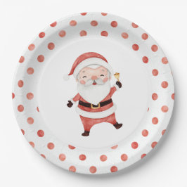 Kerstman Eerste verjaardag Papieren bord