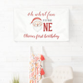 Kerstman Eerste Verjaardag Spandoek (Insitu)