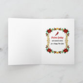 Kerstman eet koekjes kaart (Binnen)