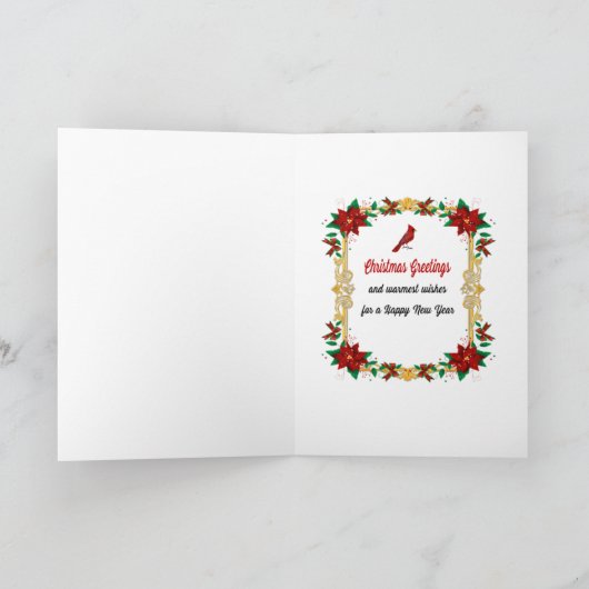 Kerstman eet koekjes kaart (Binnen)