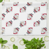 Kerstman Ei Kerstmis Theedoek (Gevouwen)