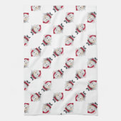 Kerstman Ei Kerstmis Theedoek (Verticaal)