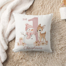 Kerstman Eland eerste kerst meisje