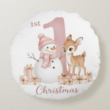 Kerstman Eland eerste kerst meisje