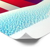 Kerstman, elf en rendier in een feestelijke kerst poster (Hoek)