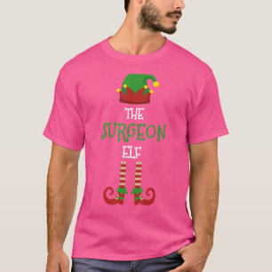 Kerstman Elf Familie Matching Groep Pyjama Kerstmi T-shirt