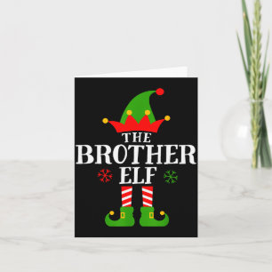 Kerstman Elf Grappige Matching Familie Groep Kerst Kaart