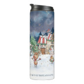 Kerstman Elf Rudolph Thermische Tumbler Thermosbeker (Geroteerd rechts)