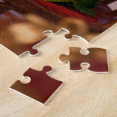 Kerstman & Elf schaakspel Kerstmis Legpuzzel (Zijkant)