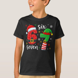 Kerstman & Elf thema 67 Meme T-shirt