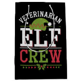Kerstman Elfen Dierenarts Dierenartsassistent Medium Cadeauzakje (Voorkant)