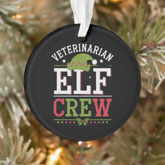Kerstman Elfen Dierenarts Dierenartsassistent Ornament (Boom)