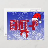 Kerstman EMT-P Paramedic Feestdagenkaart (Voorkant / Achterkant)