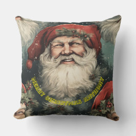 Kerstman en bericht kussen