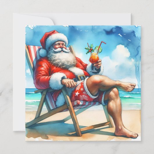 Kerstman en Bloederige Trouwen Grappige Sneeuwvoge Feestdagenkaart (Voorkant)