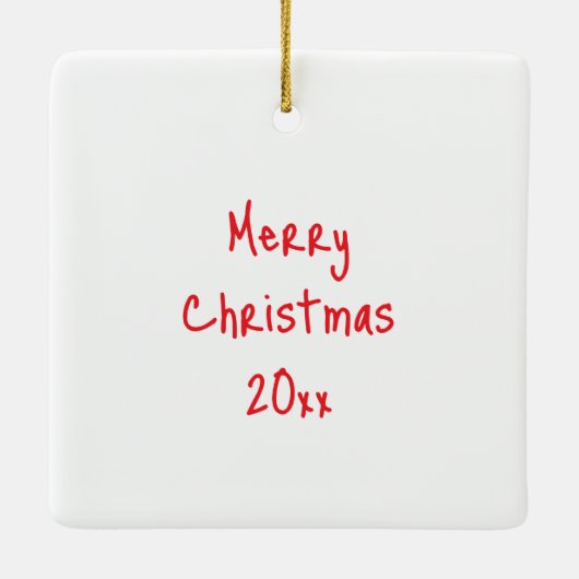 Kerstman en Bloederige Trouwen Grappige Sneeuwvoge Keramisch Ornament (Achterkant)