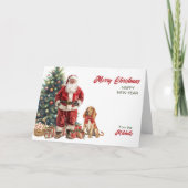 Kerstman en Bloedhond Kaart (Voorkant)
