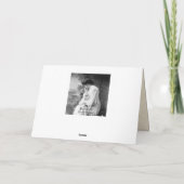  kerstman en boom feestdagen kaart (Achterkant)