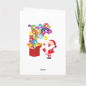 Kerstman en cadeau-doos kaarten (Achterkant)