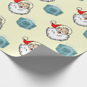 Kerstman en cadeaupapier (Hoek)