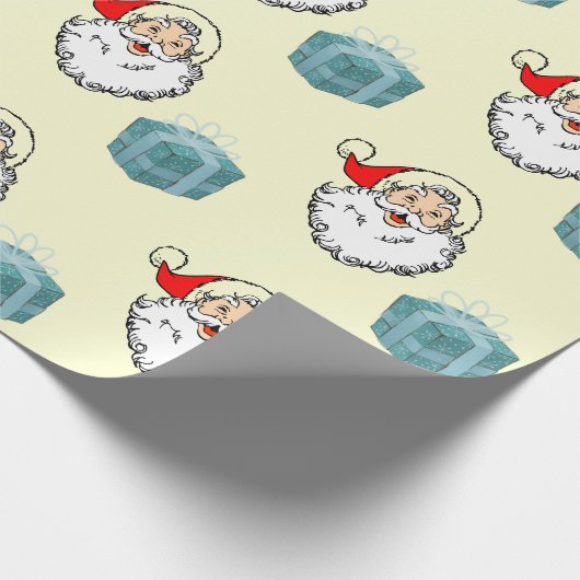 Kerstman en cadeaupapier (Hoek)