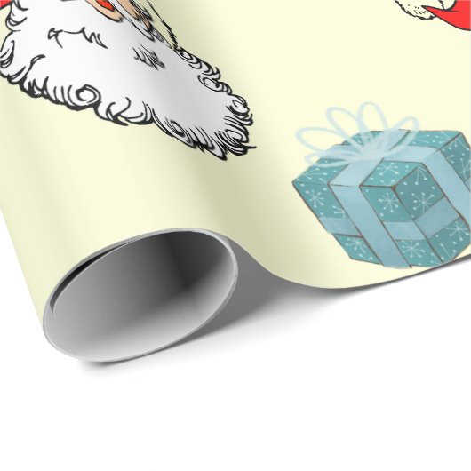 Kerstman en cadeaupapier (Rol Hoek)