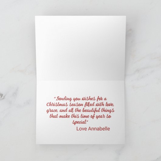 Kerstman en cadeaus kerst Kaart (Binnen)