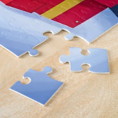 Kerstman en cadeaus legpuzzel (Zijkant)