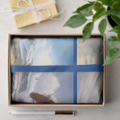 Kerstman en cowboys kerst tissuepapier (Geschenk)