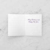 Kerstman en de kerstboom feestdagen kaart (Binnen)