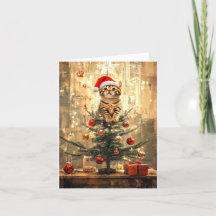 Kerstman en de kerstboom