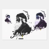 Kerstman en de magie van Kerstmis Inpakpapier Vel (Voorkant 3)