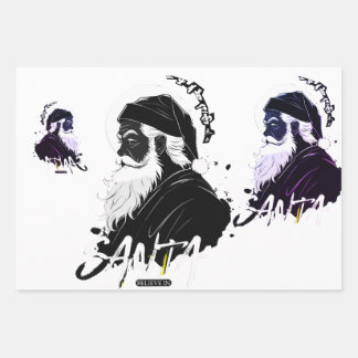 Kerstman en de magie van Kerstmis Inpakpapier Vel