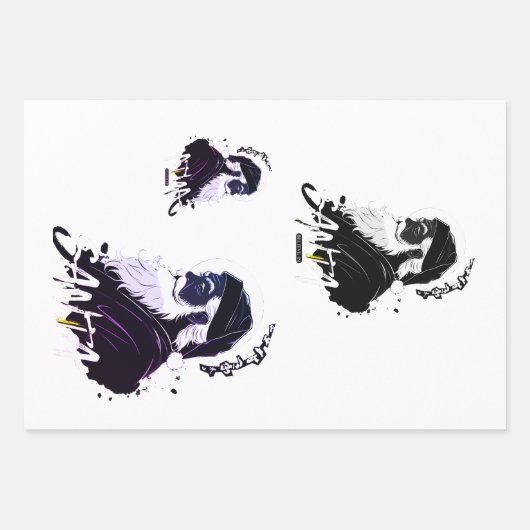 Kerstman en de magie van Kerstmis Inpakpapier Vel