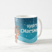 Kerstman en de rendieren koffiemok (Voorkant rechts)