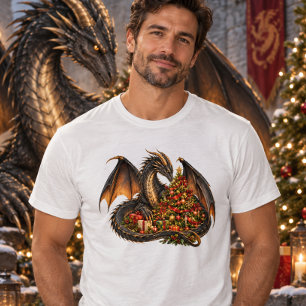Kerstman en Draken T-shirt